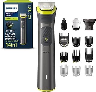 Philips Series 7000 All-in-one Trimmer, 14-in-1 Multigroom for face, Head and Body, One Tool - Ultimate Precision, 21 Length Settings (0.5-16 mm) (Model MG7930/15)