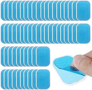 60 Pcs EMS Gel Pads Abs Trainer Muscle Stimulator Pads Abdominal Muscle Toner Replacement Gel Sheet for Women Men Abs Toner Electric Muscle Trainer Workout Toning Belt