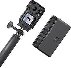 DJI Osmo Action 4 Adventure Combo - 4K/120fps Waterproof Action Camera with a 1/1.3-Inch Sensor, 10-bit & D-Log M Color Performance, 155° FOV, Up to 7.5 h with 3 Extra Batteries, Outdoor Camera