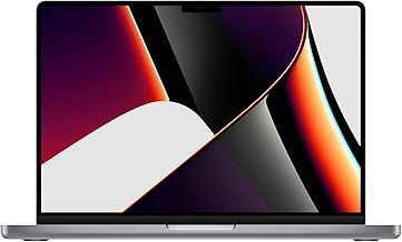 2021 Apple MacBook Pro with Apple M1 Pro chip (14-inch, 16GB RAM, 512GB SSD) (QWERTY English) Space Grey (Renewed)