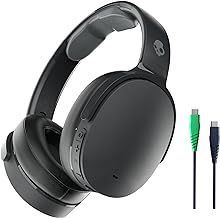 Skullcandy Hesh ANC Over-Ear Noise Cancelling Wireless Headphones, 22 Hr Battery, Microphone, Works with iPhone Android and Bluetooth Devices - True Black