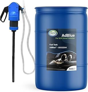 AdBlue 200 Litre Barrel Universal Diesel Exhaust Fluid Additive For Car Commercial (SCR) -Crystal Clean Treatment, ISO 22241 Compliant, Injected into Engine Exhaust Gases – DEF
