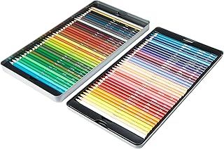 Amazon Basics Coloured Pencils in Tin Box, Pack of 72 - Assorted Colours