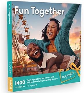 Buyagift Fun Together Gift Experiences Box - over 1400 Gift Experiences For Couples - Dining, Days Out, Afternoon Tea, Pampering and more