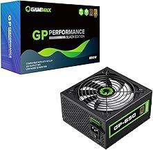 GameMax GP-Series 650W 80 Plus Bronze Power Supply - 650W GameMax GP-Series GP-650, Fully Wired, Single Rail, 140mm Fan, ATX PSU | Black
