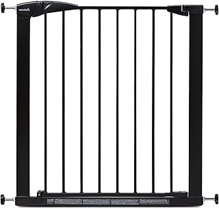 Munchkin Stair Gate | Maxi Secure Toddler & Baby Gate | Stair Gate Pressure Fit Baby or Dog Gate | Baby Safety Gate for Stairs & Doorways | Easy Install No-Screws Child Gate| 76-82 cm, Black