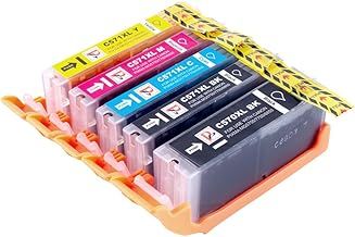 PerfectPrint Compatible Ink Cartridge Replacement for Canon PIXMA MG5750 MG6850 MG5751 MG6851 MG5753 MG5752 MG6852 MG6853 MG5700 MG6800 TS6050 TS6052 TS6051 TS5055 TS5053 MG7751 (5-Pack)