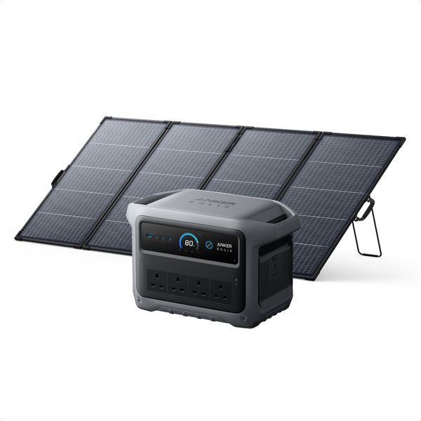 Anker SOLIX C1000 Gen 2, 2000W 1024Wh Power Station with 400W Solar Panel