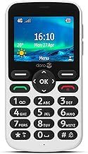 Doro 5860 4G Unlocked Mobile Phone for Seniors with Talking Number Keys, 2MP Camera, Assistance Button and Charging Cradle [UK and Irish Version] (White)
