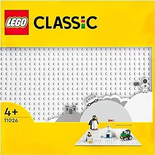 LEGO 11026 Classic White Baseplate Building Base, Construction Toy Square 32x32 Build and Display Board