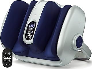 Miko Shiatsu Foot Massager Machine Deep Tissue Massage Improves Circulation, Blood Flow with Deep Kneading, Heat Therapy - Plantar Fasciitis, Neuropathy, Diabetics Fits Up to Size15