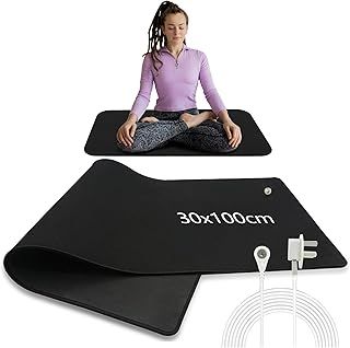 Grounding Mat, Grounding Mat Earthing Uk, 30x100cm Earthing Sheets for Improving Sleep, Ground Universal Pad, Enjoy The Grounding Effect Indoors, for Better Sleep, Pain, and Stress Relief
