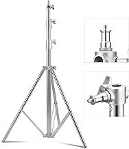 Stainless Steel Light Stand 110" /2.8m, Spring Cushioned Heavy Duty Tripod Stand with 1/4 to 3/8-inch Universal Adapter for Studio Photography Softbox Reflector (2 * 2.8M)