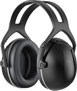 Ear Defenders, Noise Reduction Safety Ear Muffs, Hearing Protection 35dB Highest SNR, Foldable Ear Muffs with Soft Foam for Shooting, Hunting, Mowing, DIY, Etc, with Carrying Bag