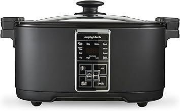 Morphy Richards Multifunction 10-in-1 Food Multicooker, 6.5L, Fry, Roast, Steam, Sear, Saute, Rice, Slow Cooker, LED Control Panel, Aluminium Non Stick Pot, Dishwasher Safe, 1350W, Matte Black, 560007