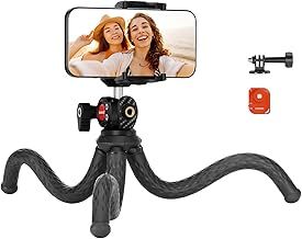 NEEWER Flexible Tripod With Remote, Mini Phone Tripod Stand Vlog Selfie Stick With Phone Holder & Action Camera Adapter Compatible With GoPro Insta360 iPhone Samsung, Stabilizer, Digital Camera, TP34