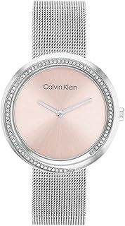 Calvin Klein Analogue Quartz Watch Twist Collection for Women with Stainless Steel mesh Bracelet