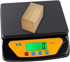 Postal Scale Shipping Scale, Accurate Digital 30kg 66lb/1g 0.1oz Back-Lit LCD Display, Digital Scale for Packages, Letters, Food g/oz/lb/kg/tl/ct Conversion (Black)