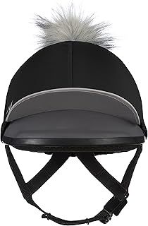 LeMieux Unisex Pompom Hat Silk - Breathable Headwear with 4 Way Stretch Fabric - Snug & Secure Fit - One Size