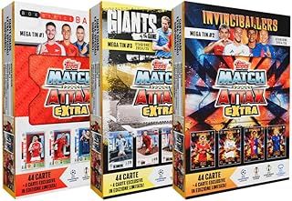 Topps Match Attax Extra 2025 - Mega Tin #1 - Box Office Ballers. 48 cards including 4 exclusive Box Office Baller LE cards. Look out for relics inside lucky tins!