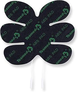 TESMED ABS Pad: Specific Electrode for Abs, Compatible with Electrostimulators with 2 mm Plug, Self-adhesive and Pre-gelled, Ideal for Effective Muscle Stimulation