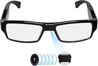 Hereta Spy Camera Glasses with Video Support Up to 256GB TF Card 1080P Video Camera Glasses Portable Video Recorder (Included 32GB TF Card)