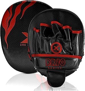 Xn8 Boxing Pads kids Curved Boxing Punch Mitts for Training - Fixable closure strap Focus Pads Perfect strike shield for MMA, Kickboxing, Krav Maga, Muay Thai., Karate Standard size Focus Mitts