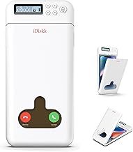 iDiskk 【NEW】 Phone lock box,Phone Jail,timer lock box for Android Phone/iPhone(Max 6.7inch), Self-control timed locker box for phone addition/temptation (White)