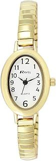 Ravel Women's Petit Oval Watch on Stainless Steel Expandable Bracelet