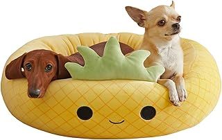 Squishmallows Original 24-Inch Maui Pineapple Pet Bed - Medium Ultrasoft Official Plush Pet Bed