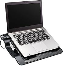 Cooler Master ErgoStand III - Ergonomic Laptop Cooling Stand, 6 Adjustable Height Settings, 230mm Ultra Silent Fan with Speed Control, Metallic Mesh Plate - Supports Laptops & Tablets Up to 17"