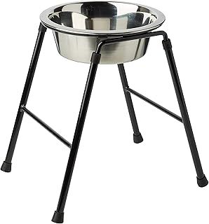 Classic Pet Products Single Feeder High Stand with 1600 ml Stainless Steel Dish, 300 mm Tall