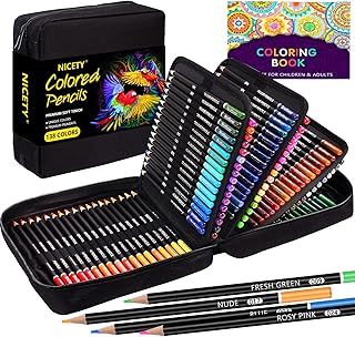 138 Colouring Pencils Art Set - Coloured Pencils for Adults Artist Children Professional Pencils Perfect for Drawing Colouring, in Zipper Case