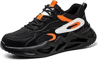 Annvia Steel Toe Cap Trainers Men Women Safety Trainers Lightweight Non-Slip Anti-Smashing Puncture Proof Work Shoes