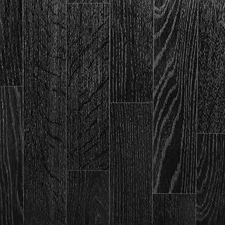 247Floors Forli Wood Plank Effect Vinyl Flooring 2.3mm Realistic Foam Backed Slip Resistant Lino (3m x 4m / 9ft 10" x 13ft 1", Black Planks)
