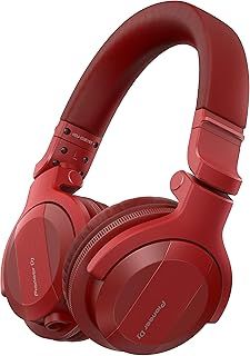 Pioneer DJ HDJ-CUE1BT-R, DJ Headphones with Bluetooth, Red