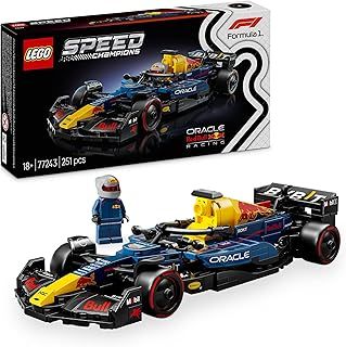 LEGO Speed Champions Oracle Red Bull Racing RB20 F1 Race Car Model with a Collectible Formula 1 Driver Minifigure - Display Set for Adult Motorsport & Racing Fans 77243