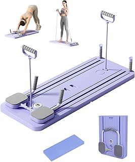 Rantizon Ab Roller Board - Pilates Board Full-Body Workout Trainer with Automatic Rebound - Ideal for Core Strength and Abdominal Training - Durable Pilates Board for Men and Women, Home and Gym Us