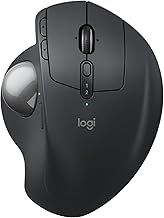 Logitech MX Ergo S Advanced Wireless Trackball Mouse, USB-C Rechargeable Wireless Ergonomic Mouse With Bluetooth and Encrypted Dongle, 6 Programmable Buttons, for PC/Mac - Graphite