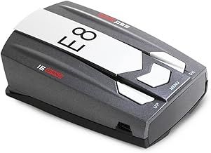 Baceyong 12V 360 Degree Monitoring, Car Radar Detector Auto LED Display Voice Alert Device, Real Time Vehicle Speed Alert System, 200-800m Long Distance Remote Warning, for X.K.KA.CT.and LASER Band