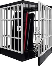 Cell Phone Jail Lock Box, Gold Mobile Phones Prison Lockable Cage for Classroom Family Time Party (Grey)