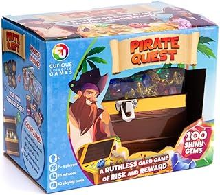 Games Pirate Quest | Board Game for 2 to 4 Players | Ages 5 Years and Above | Treasure Chest Game