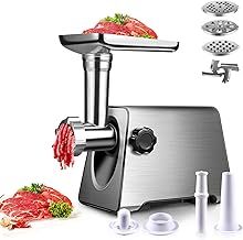Meat Mincer Grinder, Electric Meat Grinder and Sausage Maker Max 2800 Watt Powerful Copper Motor Stainless Steel Body for Home Use