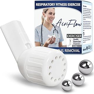 Breathing Exercise Device for Lungs, Flutter Valve, Natural Mucus Clearance and Lung Expansion Device, Lung Exerciser Device