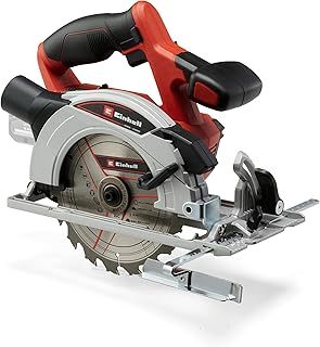 Einhell Power X-Change 165mm Cordless Circular Saw - 18V Rotary Wood Saw, Tool-Free Adjustment, LED, Dust Extraction - TE-CS 18/165-1 Li Solo Electric Saw (Battery Not Included)