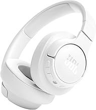 JBL Tune 720 BT Wireless Over-Ear Headphones with JBL Pure Bass Sound, Bluetooth 5.3, Hands-Free Calls, Audio Cable and 76-Hour Battery Life, White