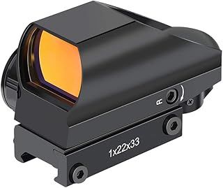 RDS-25 Red Dot Sight 4 MOA Red Dot Gun Sight Rifle Scope with 1 inch Riser Mount