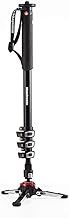 Manfrotto Video Monopod XPRO+, 4-Section Aluminium Camera and Video Support Rod with Fluid Base, Photography Accessories for Content Creation, Videography, Vlogging
