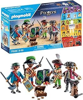 Playmobil 71533 My Figures: Pirates, figures collection, fun imaginative role-play, playsets suitable for children ages 4+