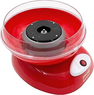 Global Gizmos 51560 Premium Candy Floss Maker / 500W / Retro Carnival Style Machine/Spinning Tool Included/Non-Slip Base / 30cm x 32cm